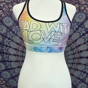 Colorful Tie-Dye Sports Bra